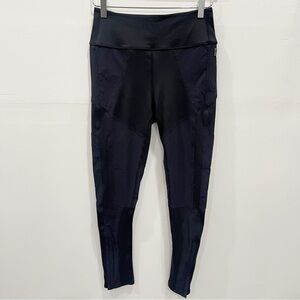 Free People Movement Black Multimedia Leggings Ankle Zipper Medium